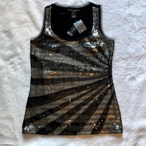 White House Black Market.  Size XS.  Black/silver